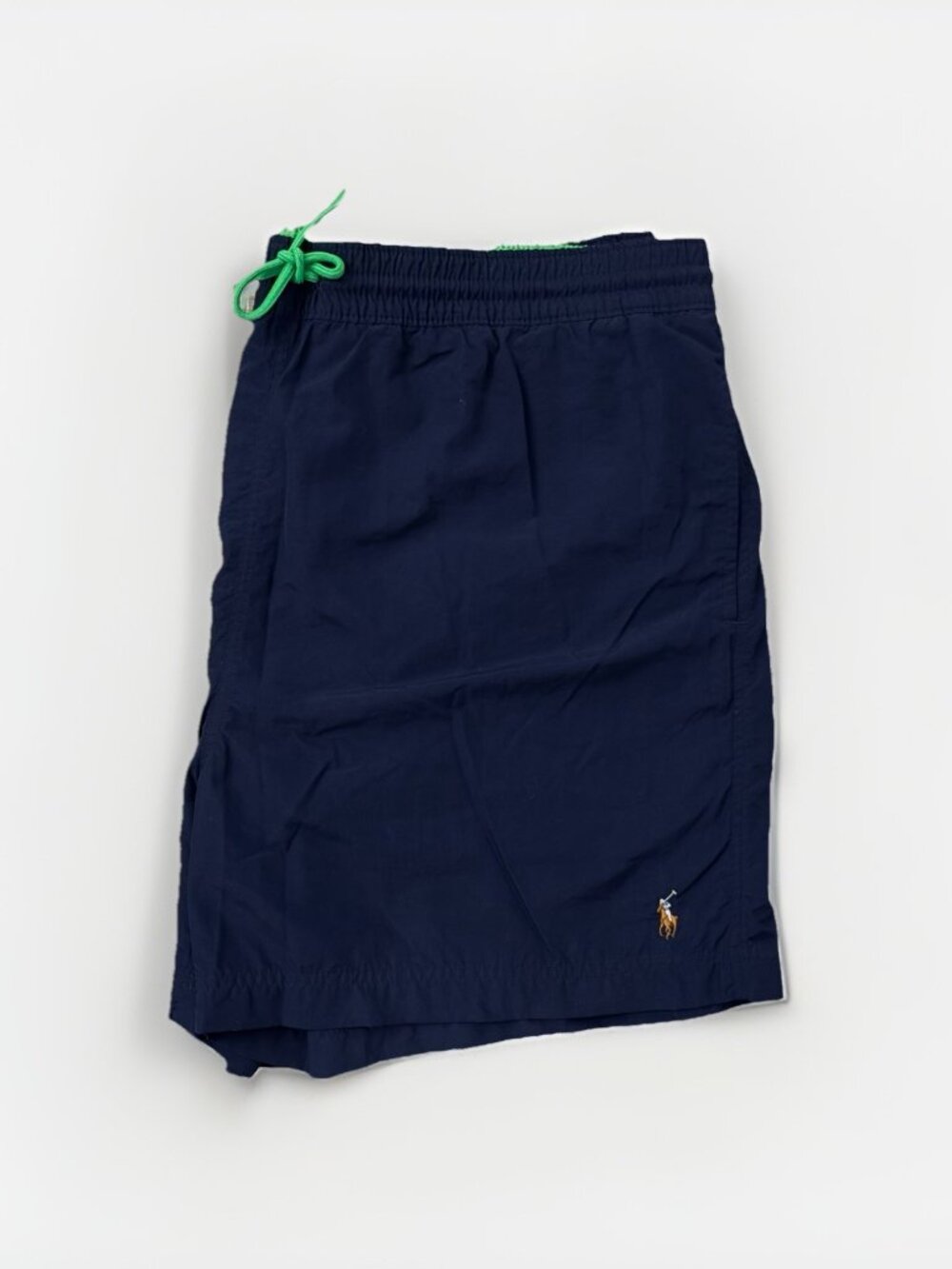Vintage Polo Ralph Lauren Swim Trunks Shorts XXL Navy Green Mesh Lined RN 41381